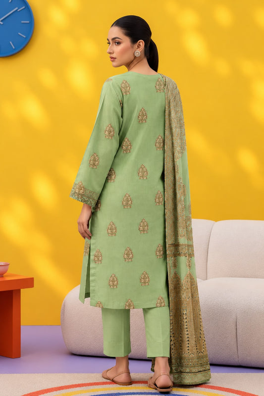 Indian Banarsi Brosha 3-Piece Unstitched Collection- Allow to Open Parcel