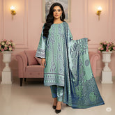 Premium Lawn Jacquard Barosha 3-Piece Suit