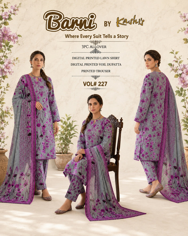 Barni 3piece  Lawn suit