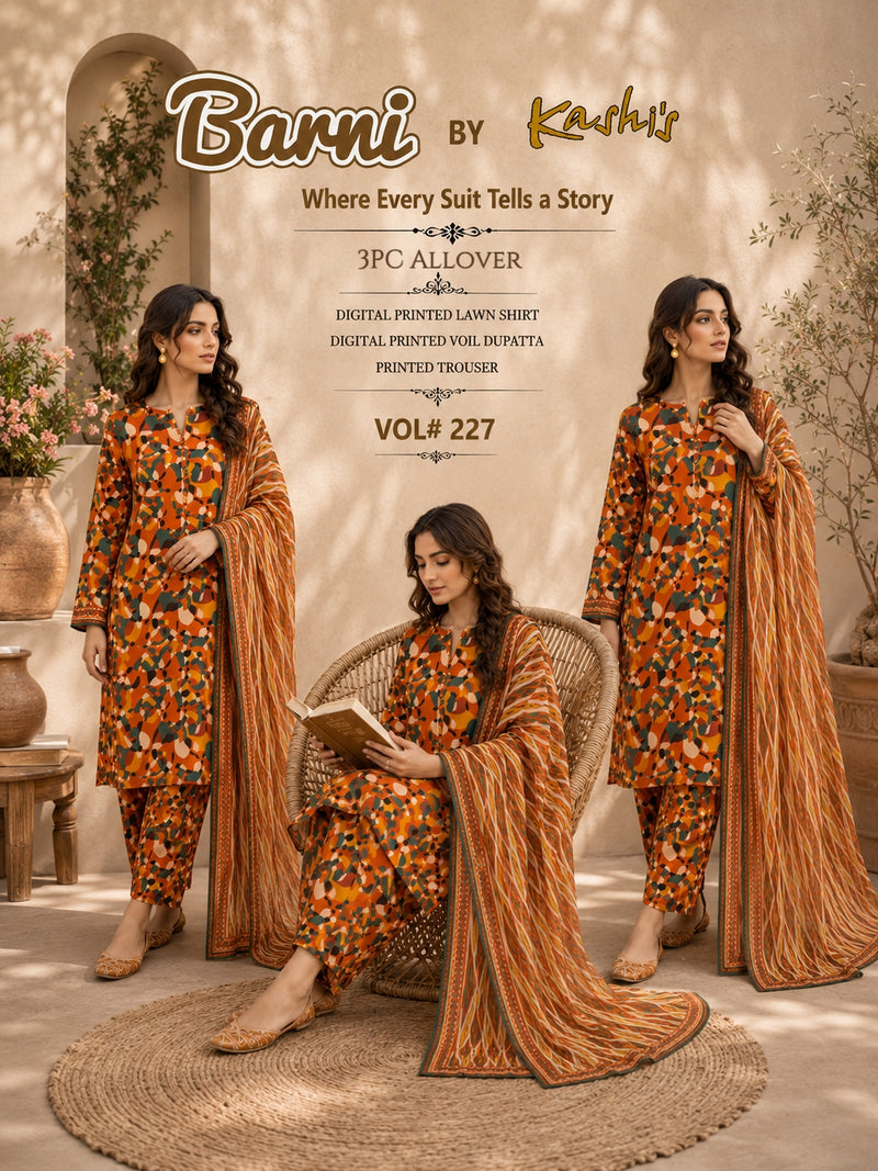 Barni 3piece  Lawn suit