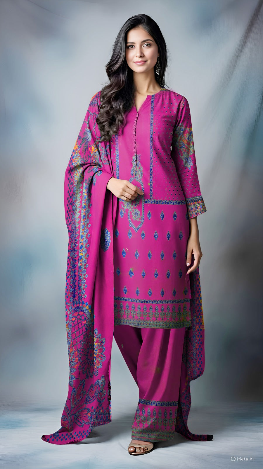 Barni 3piece  Lawn suit
