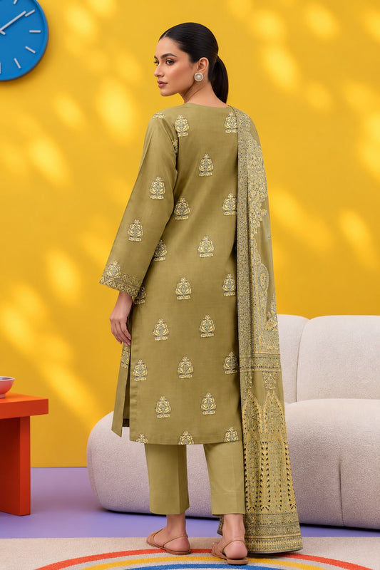 Indian Banarsi Brosha 3-Piece Unstitched Collection- Allow to Open Parcel