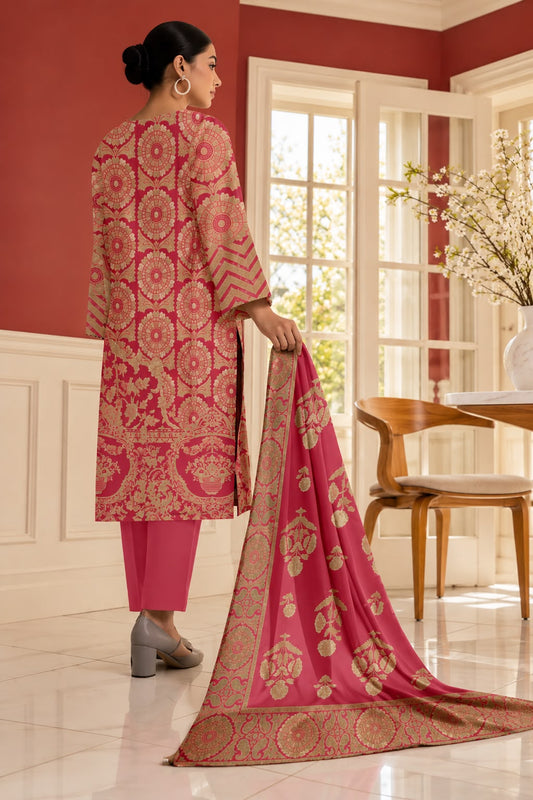 Indian Banarsi Brosha 3-Piece Unstitched Collection- Allow to Open Parcel