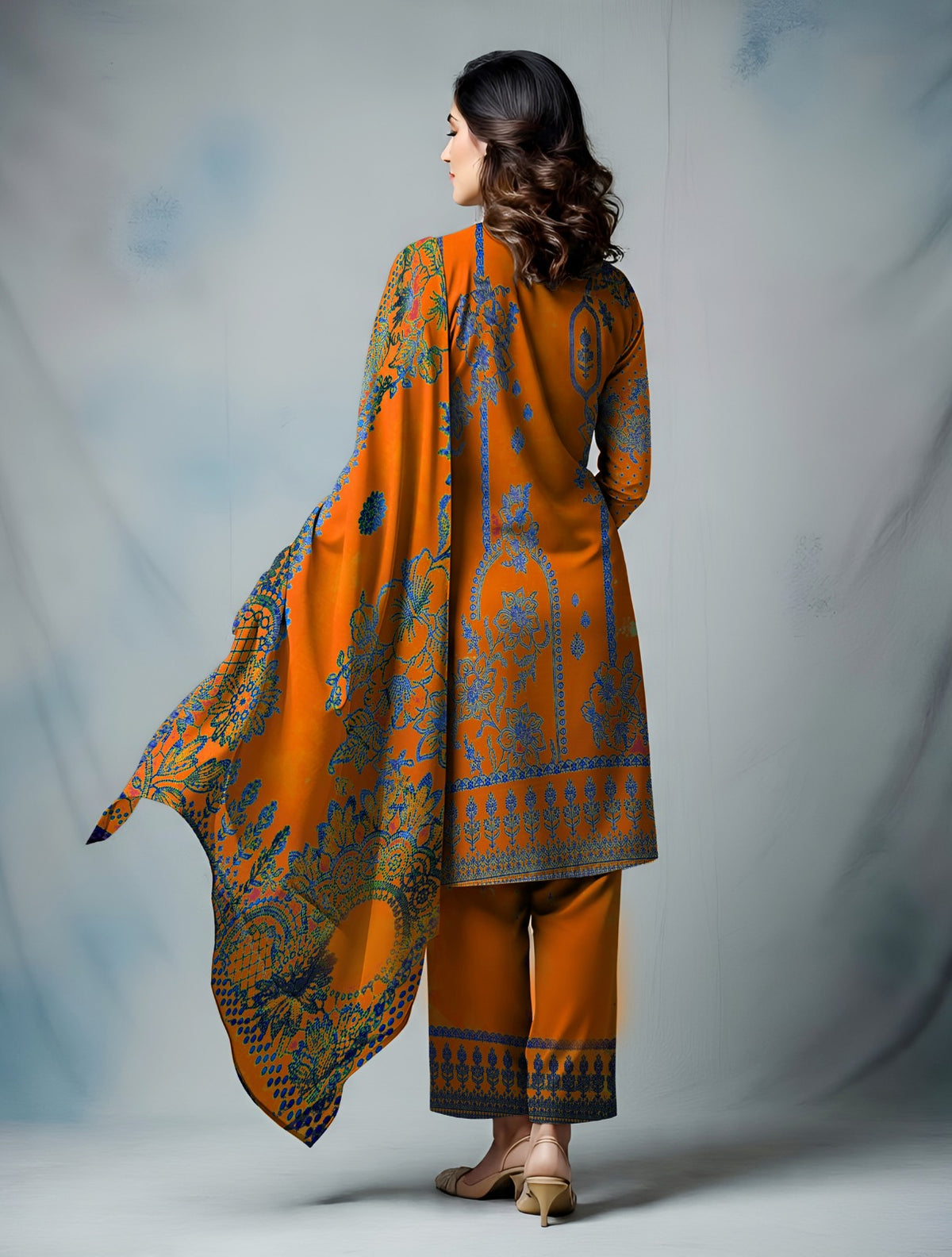 Premium Lawn Jacquard Barosha 3-Piece Suit