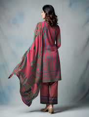 Premium Lawn Jacquard Barosha 3-Piece Suit